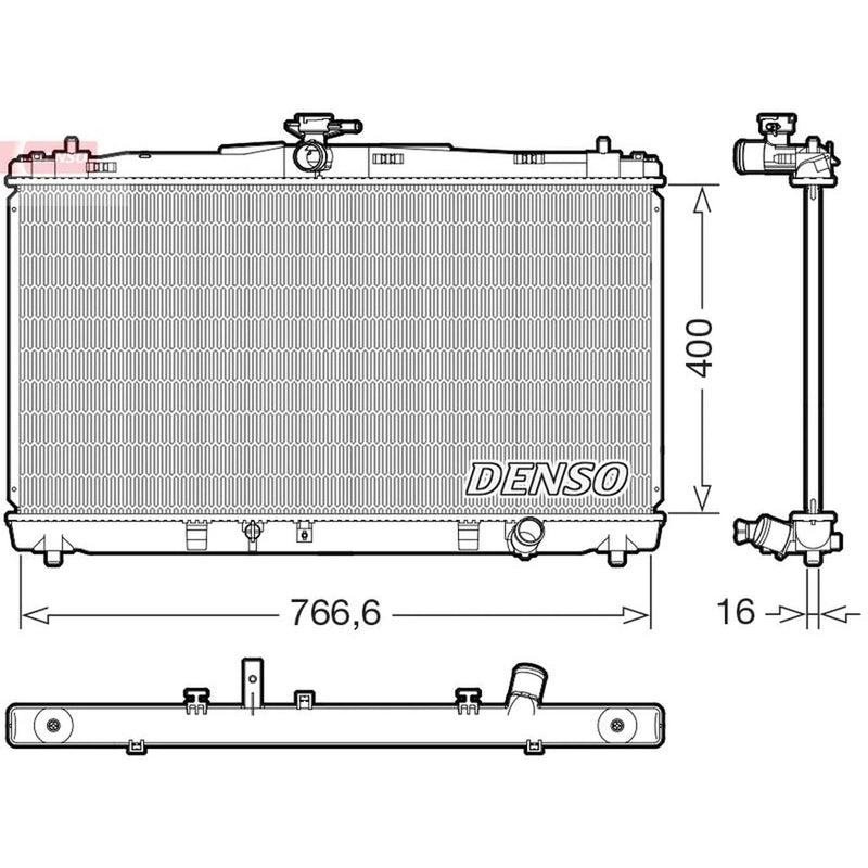 Denso Engine Radiator DRM50144