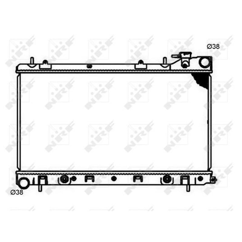 NRF Engine Radiator 53597