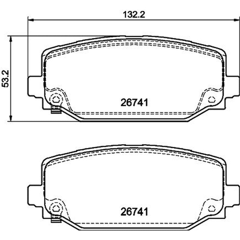 Mintex Rear Brake Pad Set MDB4374