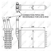 NRF Heater Matrix Core Heat Exchanger 54245