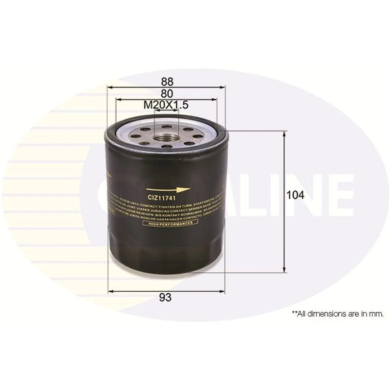 Comline Engine Oil Filter CIZ11741