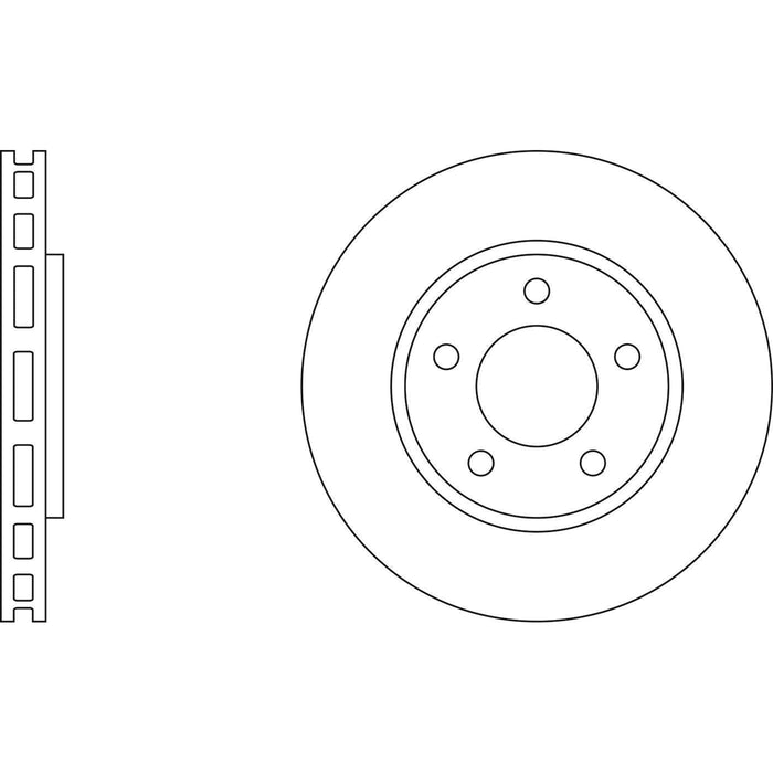 Apec Brake Disc Front Fits Chrysler Voyager Apec  - Town Parts