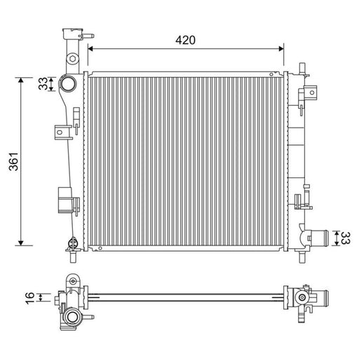 Valeo Engine Radiator 701223