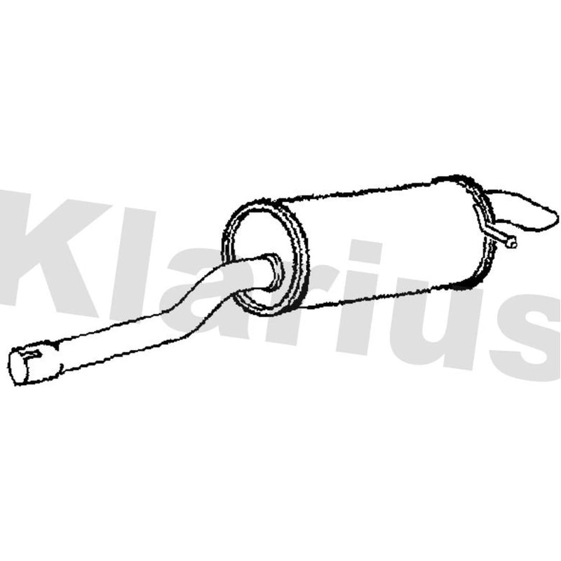 Klarius Box With Tail Pipe (Rh) Right Rear VW692T