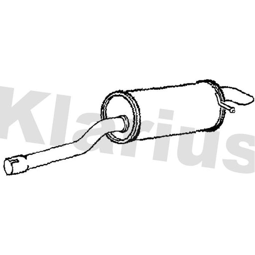 Klarius Box With Tail Pipe (Rh) Right Rear VW692T