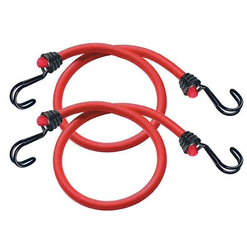 Master Lock Twin Wire Bungee Cord 60cm Red 2 Piece - 3020EURDAT