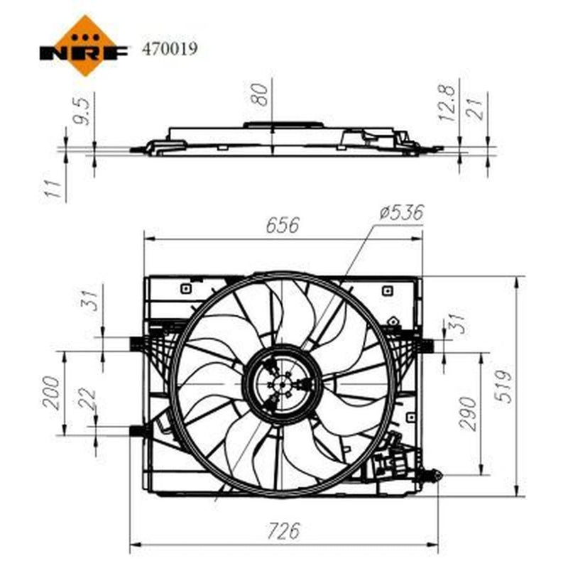 NRF Engine Cooling Fan 470019
