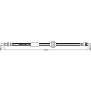 Abtex Brake Hydraulic Hose Line Rear ABH1421