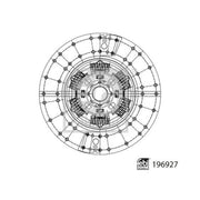Febi Clutch Friction Disc Plate 400mm 8 Splines 196927