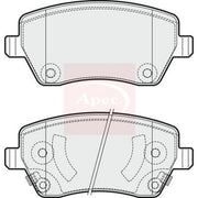 Apec Front Brake Pad Set PAD1887