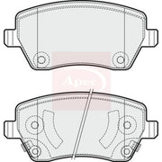 Apec Front Brake Pad Set PAD1887