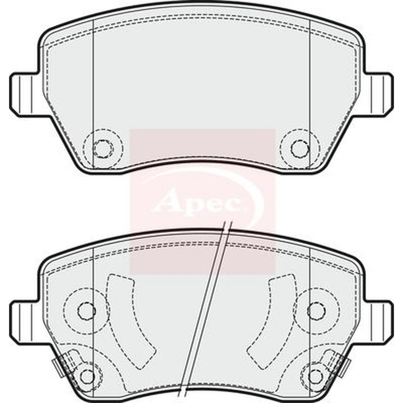 Apec Front Brake Pad Set PAD1887
