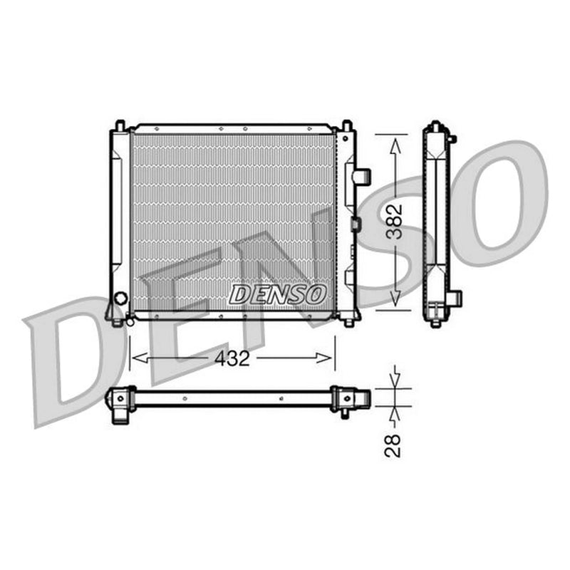 Denso Engine Radiator DRM24013