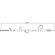 Apec Handbrake Cable Left Rear CAB1323