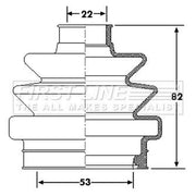 First Line Drive Shaft Bellow Kit Rear Left FCB6174