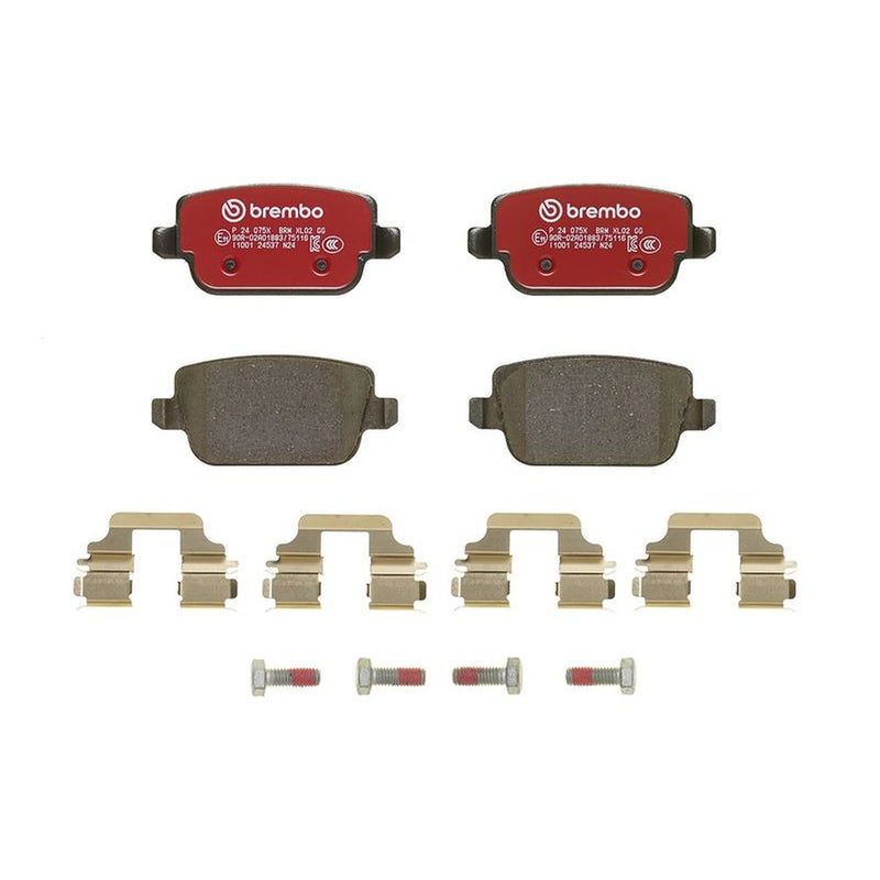 Brembo 4 x Rear Brake Pad Set P24075X