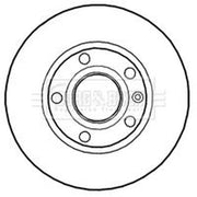 Borg & Beck 2 x Vented Front Brake Discs BBD4687