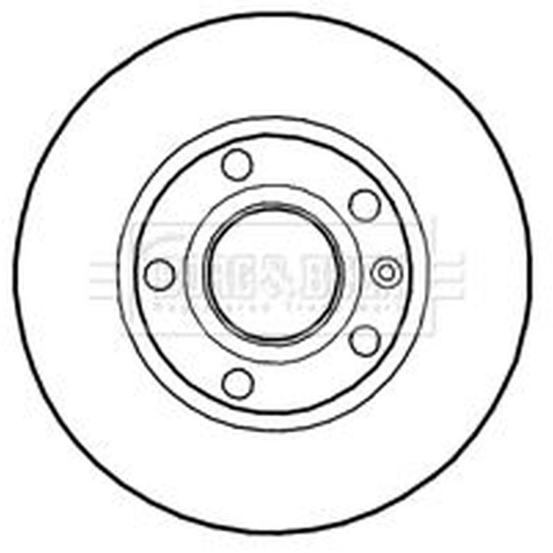 Borg & Beck 2 x Vented Front Brake Discs BBD4687