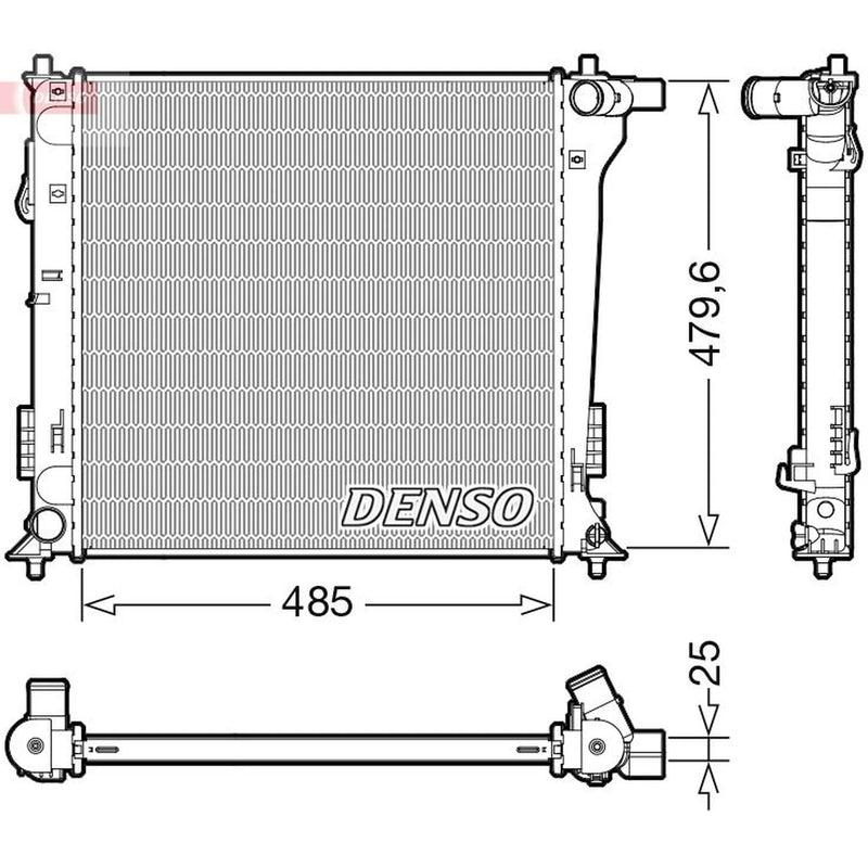 Denso Engine Radiator DRM41020