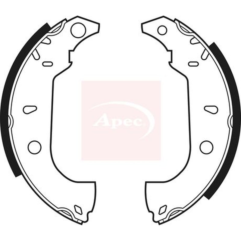 Apec Brake Shoe Set Axle Kit SHU460