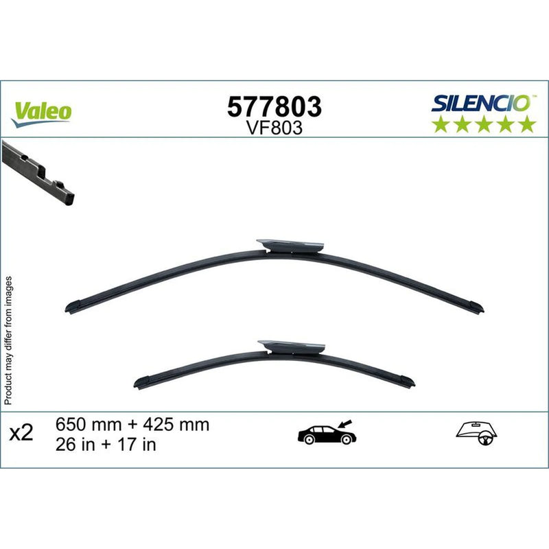Valeo Aerotwin Front Wiper Blade Set 650mm + 425mm — 577803
