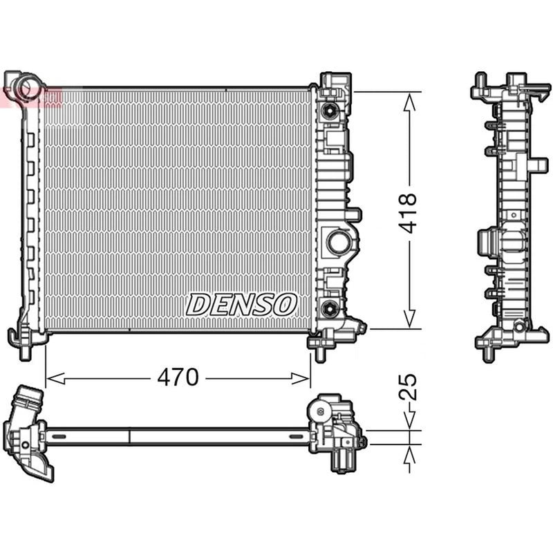 Denso Engine Radiator DRM20116