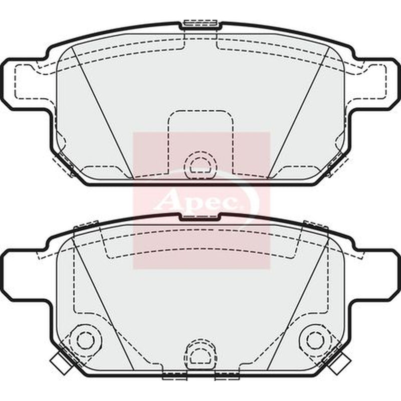 Apec Rear Brake Pad Set PAD1843