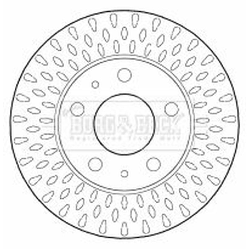 Borg & Beck 2 x Vented Front Brake Discs BBD5805S