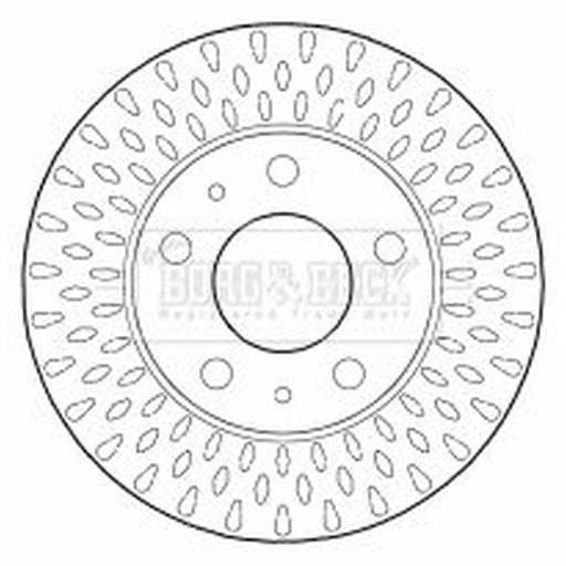 Borg & Beck 2 x Vented Front Brake Discs BBD5805S