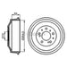 Bosch Brake Drum Single Db107 Fits Citroen Relay Hdi 29|Hdi 33|Hdi 35 - 2.2 - 02 Bosch  - Town Parts