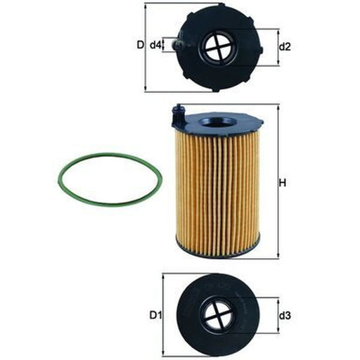 Mahle Engine Oil Filter OX 420D