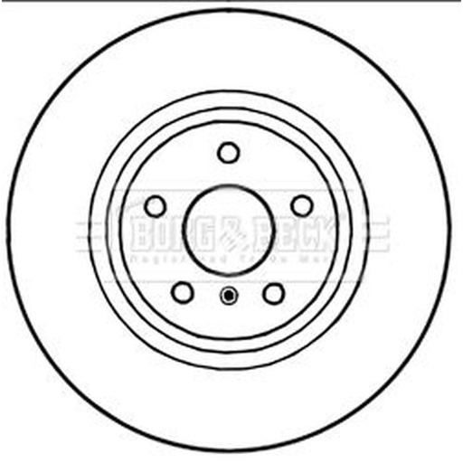 Borg & Beck 2 x Vented Front Brake Discs BBD5225