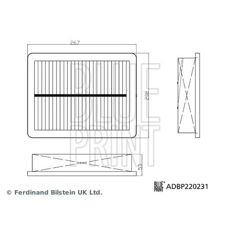 Blue Print Engine Air Filter ADBP220231
