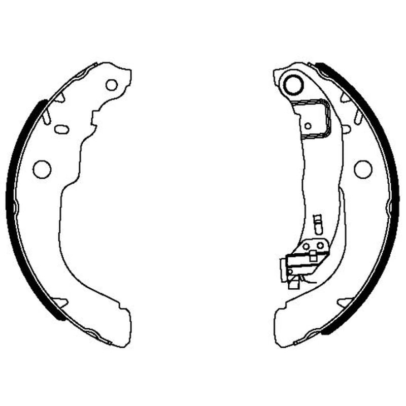 Mintex Brake Shoe Set Axle Kit MSP410