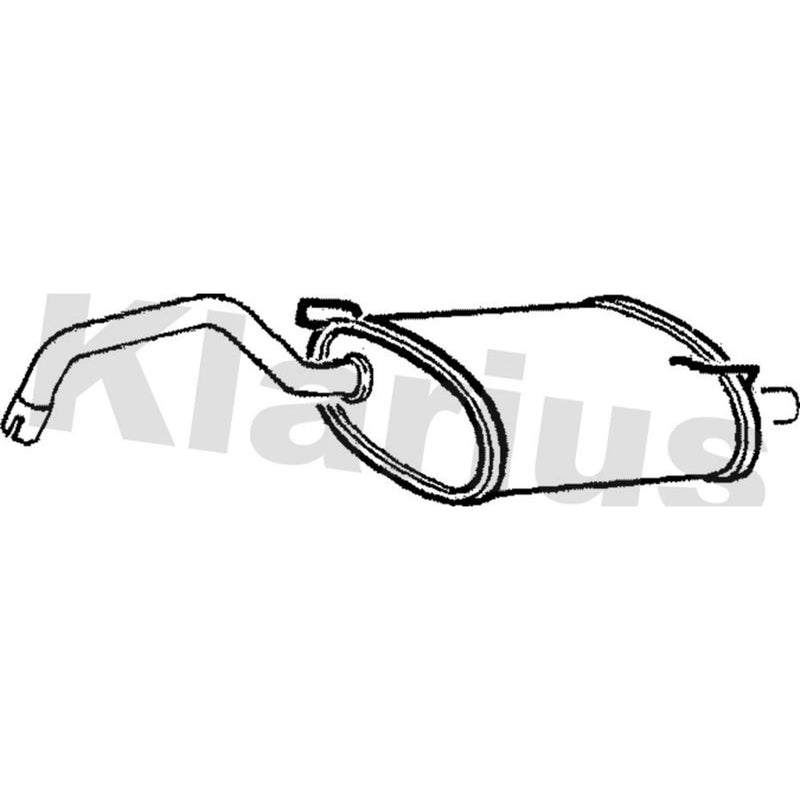 Klarius Box With Tail Pipe Rear VO296V