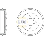 NAPA Brake Drum Assembly Rear NDR1011