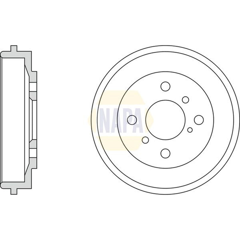 NAPA Brake Drum Assembly Rear NDR1011