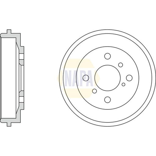 NAPA Brake Drum Assembly Rear NDR1011
