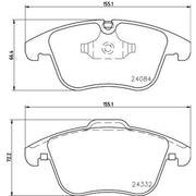 DON Front Brake Pad Set PCP1378