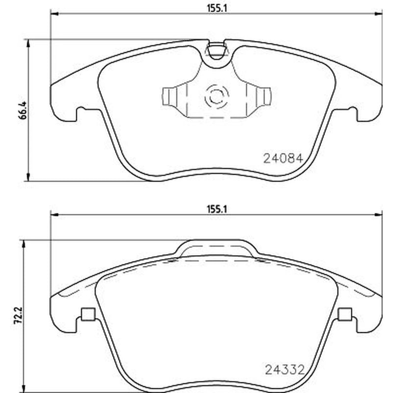 DON Front Brake Pad Set PCP1378
