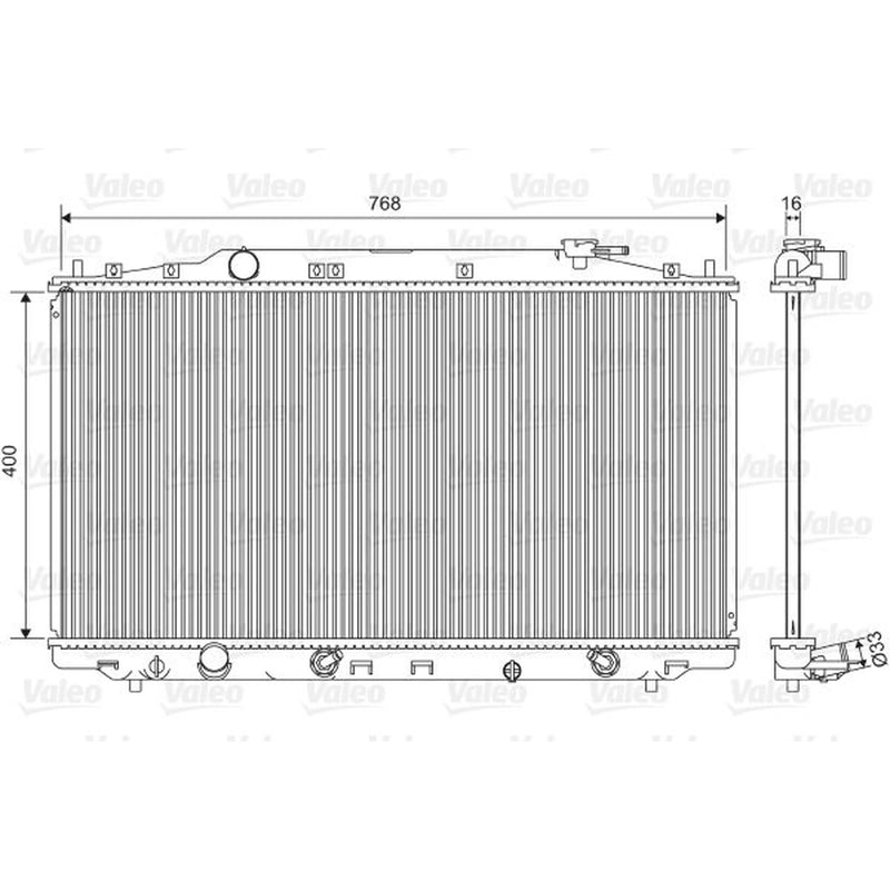 Valeo Engine Radiator 701551