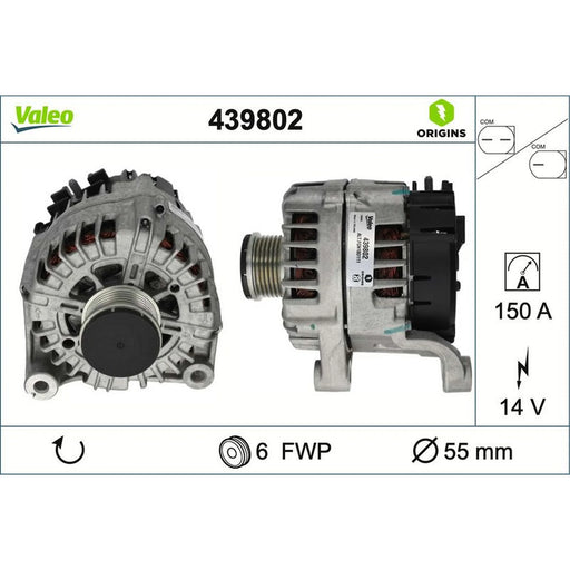 Valeo Car Alternator 12V 439802
