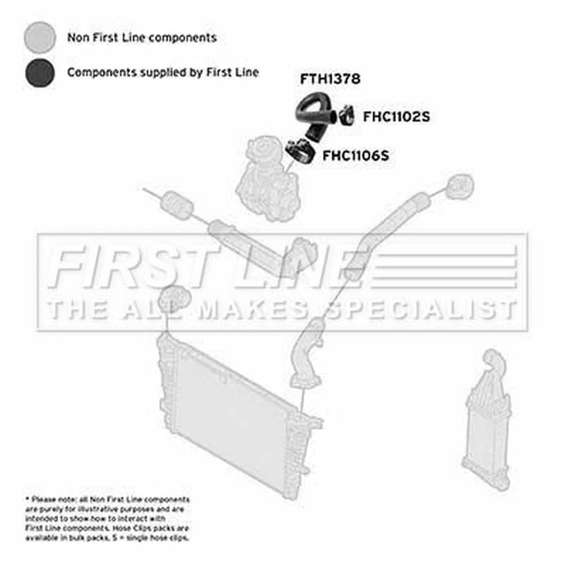First Line Intercooler Turbo Charge Air Hose FTH1378