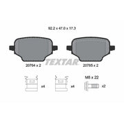 Textar Rear Brake Pad Set 2076401