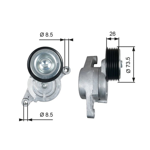Gates Auxiliary Belt Tensioner T39279