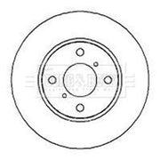 Borg & Beck 2 x Solid Front Brake Discs BBD4300