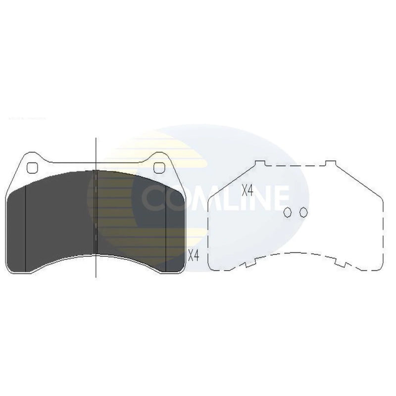 Comline 4 x Front Brake Pad Set CBP06056