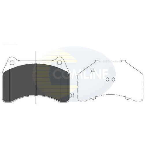 Comline 4 x Front Brake Pad Set CBP06056