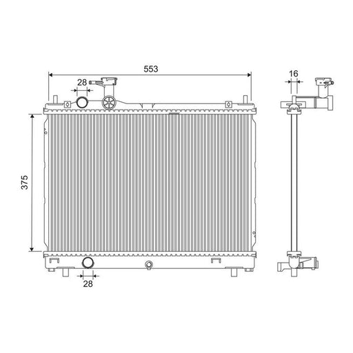 Valeo Engine Radiator 701302