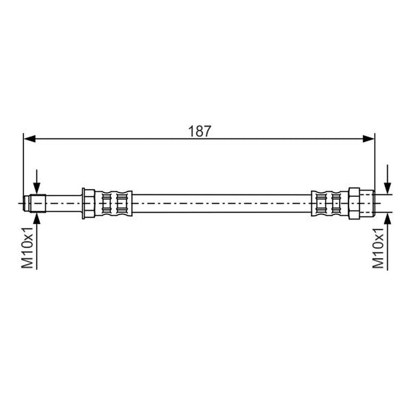 Bosch Brake Hydraulic Hose Line outer 1 987 476 715